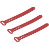 Pedestal Cable Ties 3er Set 12 cm, Burnin' Red